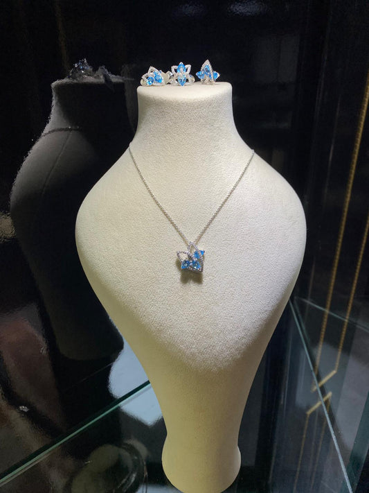 Blue Topaz Kolye